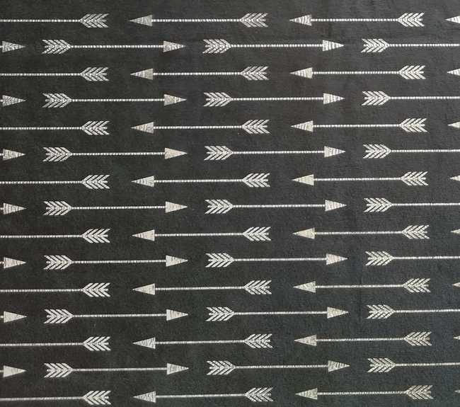 Black Silver Metallic Arrows
